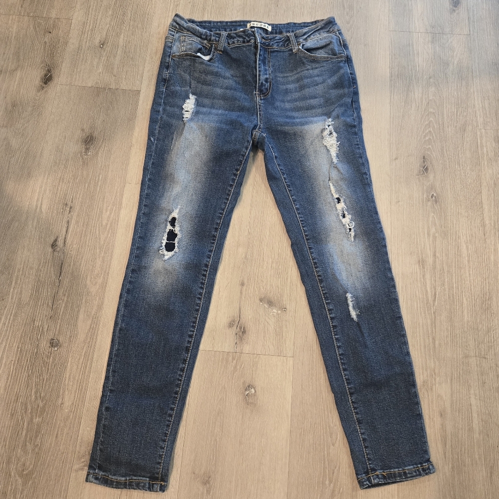 ENCORE Distressed Skinny Jeans Size 15